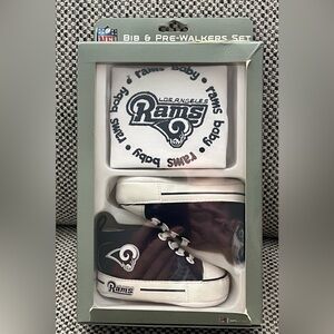 LA RAMS Baby Bib & Pre-Walker Set
